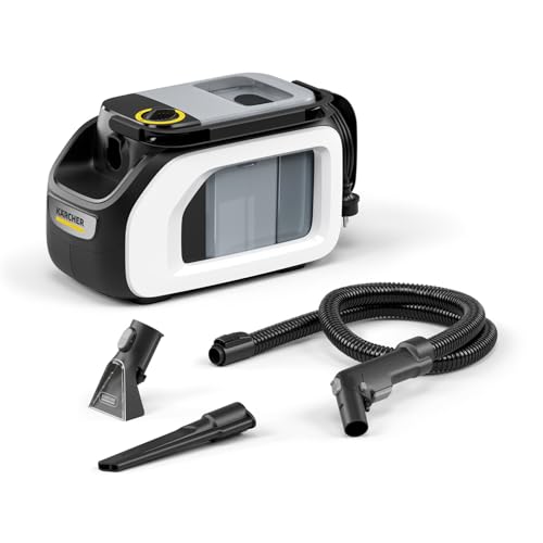 Kärcher Waschsauger SE 3 Compact, Aufnahmeleistung: 500 W, Frischwassertank: 1,7 l, Fläche: 2,76 m2, Gewicht: 4,1 kg, Sprühsaugschlauch, Waschpolsterdüse und Waschfugendüse