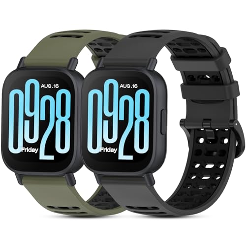 SenMore Armband für Redmi Watch 5 Active/5 Lite/Xiaomi Mi Watch/S1 Active/S1 Pro/S1/S2/S3/S4/2/2 Pro, 22 mm, Sport-Silikon, Ersatzarmband