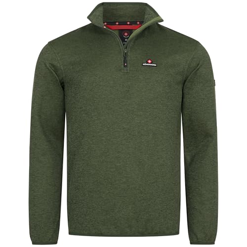 Höhenhorn Swissfels Herren Strickfleece Pullover Grün Gr. L