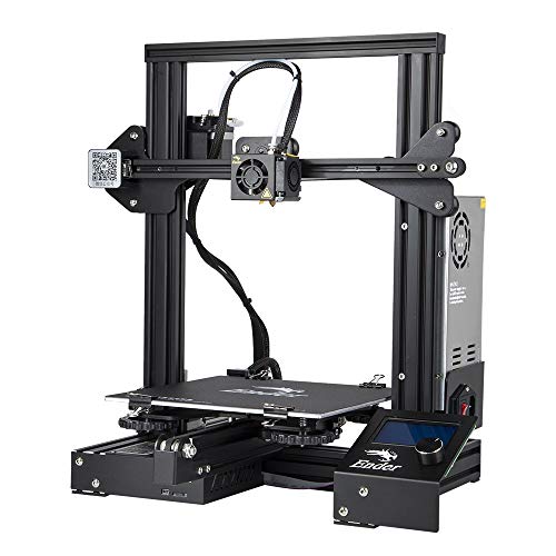 Creality Ender 3 3D-Drucker - DIY-Maschine für Studenten, Designer und Bastler - mit hochwertigem V-Profil, Precision Printing, Filaments & Hotbed, Druckfortsetzung & Netzteilschutz, 220 x 220 x 250mm