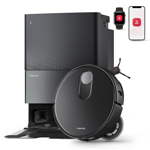 roborock Qrevo Slim Saugroboter mit Wischfunktion – 8,2 cm Ultra-Slim Design, StarSight 3D ToF Navigation, 11,000Pa HyperForce Saugleistung, 8-in-1 Dock, FlexiArm Seitenbürste