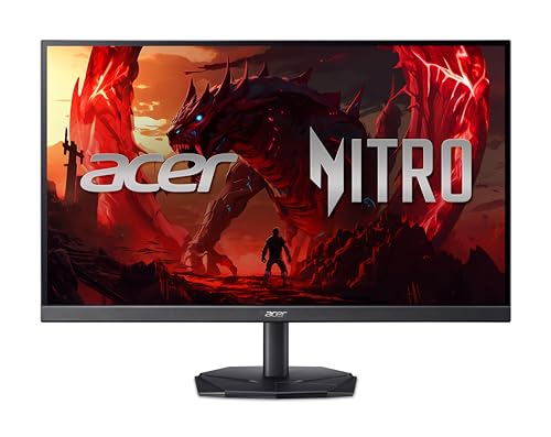 acer Nitro KG242YX1 Gaming Monitor 23,8 Zoll (60 cm Bildschirm) Full HD, IPS, 200Hz, 1ms/0.5ms(GTG,Min.), 2xDP 1.4, 2xHDMI 2.0, AdaptiveSync