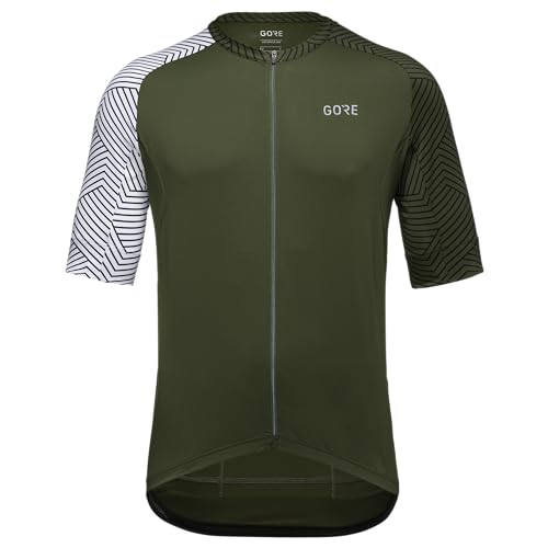 GORE WEAR Herren C5 Trikot T-Shirt, Utility Green/White, M EU