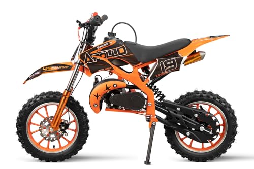 Nitro Motors Apollo Dirtbike, 49cc, 2-Takt Motor, 10 Zoll Räder, 50 km/h (Orange)
