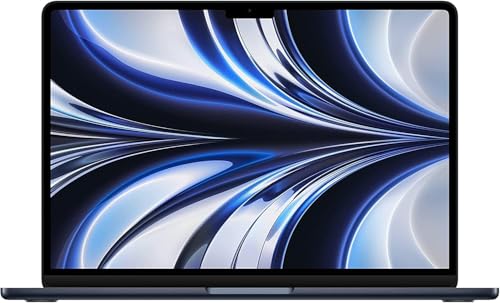 2022 Apple MacBook Air mit Apple M2 chip (13-Zoll, 8GB RAM, 512GB SSD Kapazität) (QWERTZ German) Mitternacht (Generalüberholt)
