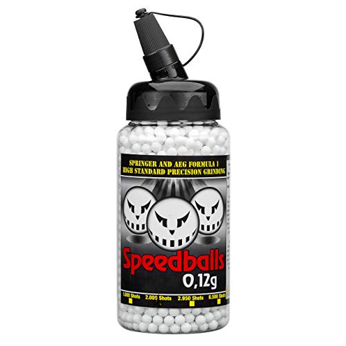 Speedballs Airsoft Munition New Formula BBS 0,12g 2.000er Speedloader weiß