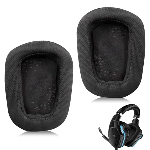 Hochwertige Ersatz-Ohrpolster für Logitech Gaming Headsets - Kompatibel mit G935, G933, G930, G635, G633, G633S, G430, G431, G432, G433 - Memory-Schaum, Verbesserte Klangleistung