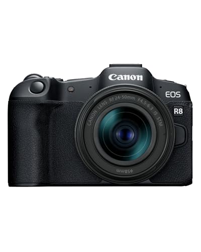 Canon EOS R8 + RF 24–50mm F4.5–6.3 – Systemkamera mit 24,2 MP, Dual Pixel AF II, Integrierte Bildkombination, LCD-Touchscreen, UVC/UAC-kompatibel - Für Vollformat-Kreativität konzipiert