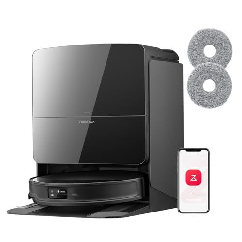 roborock Saros 10R Set Saugroboter mit Wischfunktion&angebbarem Wischmopp, 22.000 Pa HyperForce Saugkraft, 7,98cm Ultra-Slim Design, StarSight System 2.0, Zero-Tangle System (Mit 2 Wischmopps)