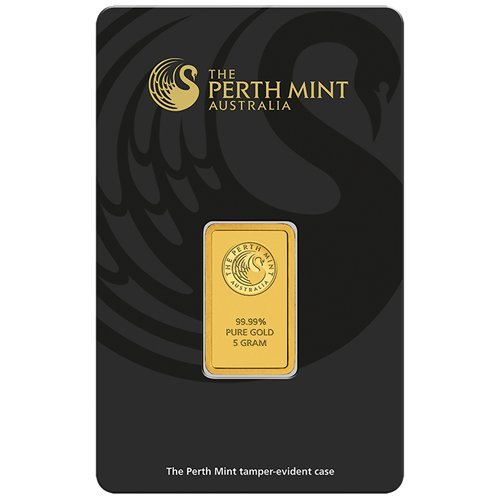 Perth Mint 5g Gramm Goldbarren 999.9 Känguru