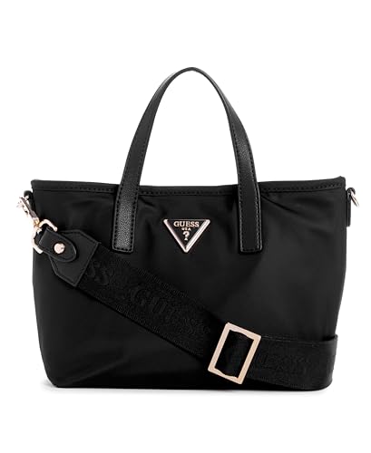 GUESS Damen Latona Tote Mini-Umhängetasche, Schwarz