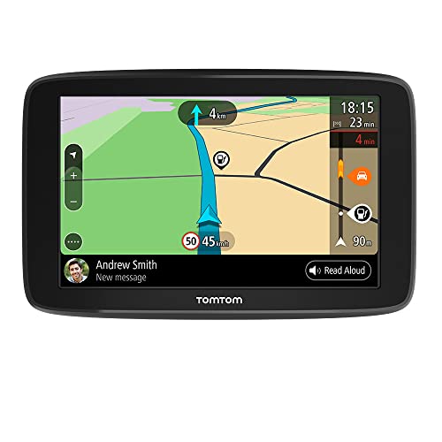 TomTom 1BA6.002.01 Navigationsgerät GO Basic (6 Zoll, Stauvermeidung Dank TomTom Traffic, Karten-Updates Europa, Updates über WiFi, umkehrbare Halterung)
