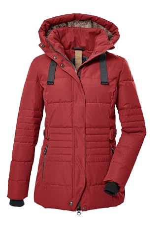 G.I.G.A. DX Damen Steppjacke mit abzippbarer Kapuze/Funktionsjacke in Daunenoptik GW 25 WMN QLTD JCKT, dunkel feuerrot, 40, 39930-000