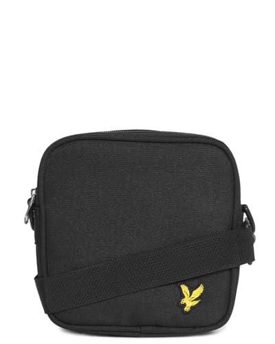 Lyle & Scott Herren Umhängetasche, Jet Black, One Size