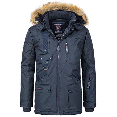 Geographical Norway Herren Winter Parka Chirac Darkblue - XL - mit UD Bandana