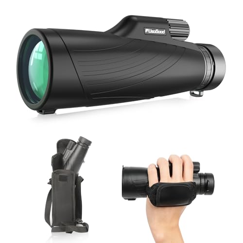 Usogood 12x52 Monokular Teleskop Erwachsene,HD Monokular Fernrohr mit BAK4 Prisma und FMC Beschichtung, für Vogelbeobachtung, Jagd, Wandern