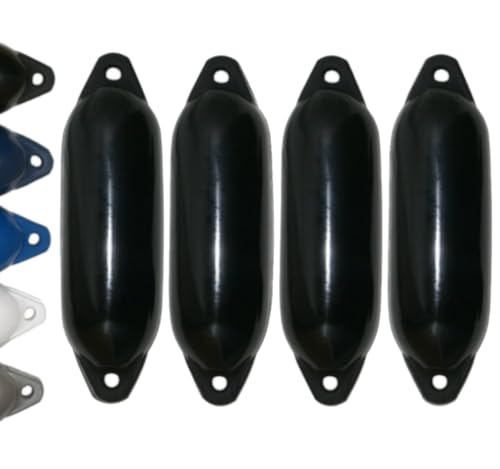 12skipper Bootsfender 4er-Set Majoni Fender Star 15 Langfender - schwarz