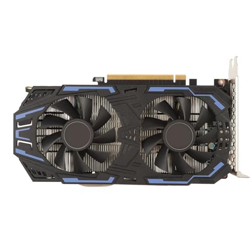 Yanmis GTX 1060-Grafikkarte, 192 Bit GDDR5 1759/8008 MHz, PCI Express 3.0-Gaming-GPU-Grafikkarte, HDMI DP DVI mit Zwei Lüftern für Büro- und PC-Gaming (GTX 1060 3 GB)
