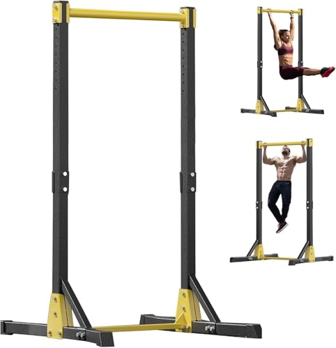 Faltbare Power Tower Klimmzugstange & Dip Station, Klimmzugturm mit 11 Höhenstufen, Freistehende Klimmzugstangen für Home Gym Turm Station