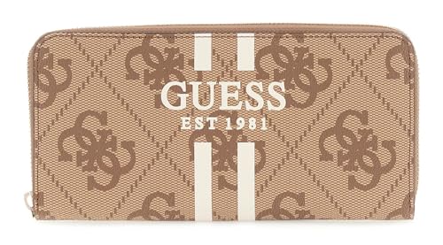 GUESS Laurel II SLG Large Zip Around Wallet L Latte Logo