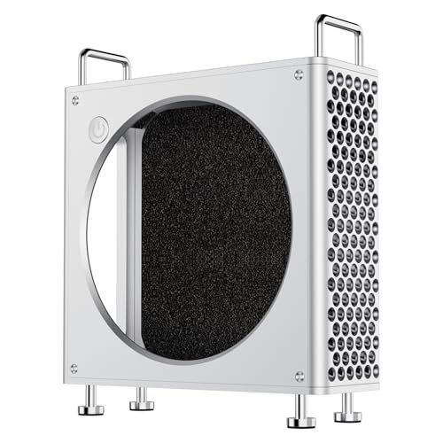 Ulanzi QT01 Gehäuse aus Aluminiumlegierung, Ständer für Mac mini M4/M4 Pro 2024 – Magnetische Ausrichtung Maximaler Schutz Kühlung Sofortiger Einschaltknopf, Zubehör, Hülle, Destop, Halterung, Stand