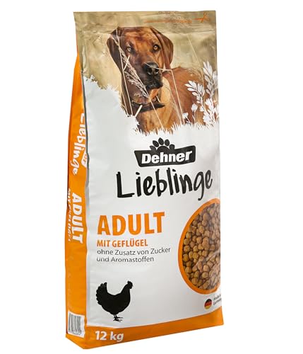 Dehner Hundefutter Knusper-Mix, Trockenfutter, für ausgewachsene Hunde, Geflügel, 12 kg(Die Verpackung kann variieren.)
