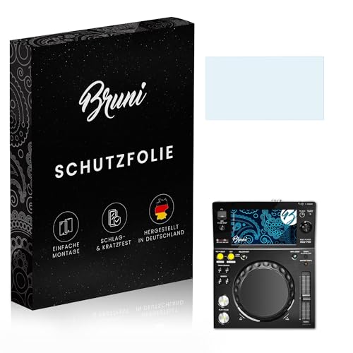 Bruni Schutzfolie kompatibel mit Pioneer XDJ-700 Folie, glasklare Displayschutzfolie (2X)