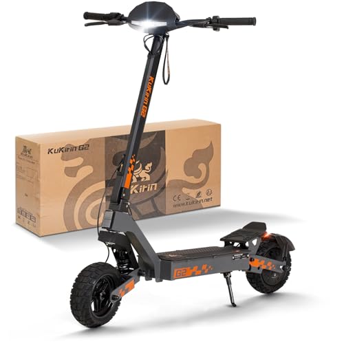 Kukirin E Scooter,Elektro Elektroroller Erwachsene Elektroscooter,E Roller Offroad,Elektro Scooter Roller,Patinete electrico(55 Km Reichweite),G2