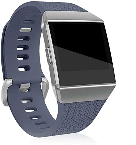 Sago Kompatibel mit Fitbit Ionic, Ersatzband, klassisches Armband, Damen und Herren, Large (6.7