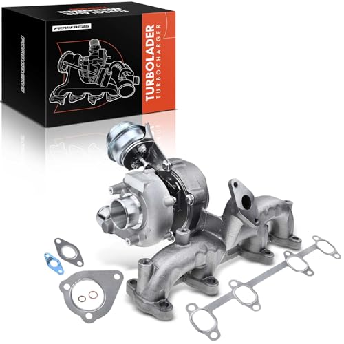 Frankberg 1x Turbolader Abgasturbolader mit Dichtungen Kompatibel mit Polo 9N A3 8P1 Pas.sat 3C2 Golf V 1K1 Oct.avia I 1U2 Ibiza III 6L1 Fabia I 6Y2 Leon 1P1 Replace# 038253019C