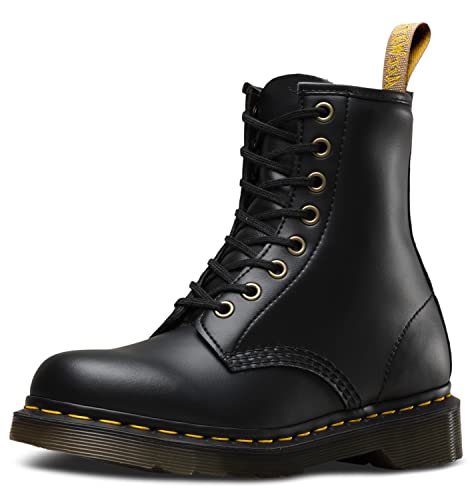 Dr. Martens Vegan 1460 Black Felix Rub Off, Unisex-Erwachsene Low Brogue Schnürschuhe, Schwarz, 41 EU