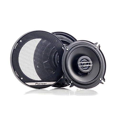 Pioneer TS-G1320F 13 cm 2-Weg-Koaxiallautsprecher Set mit 2 Lautsprechern (je 250 W max., 35 W Sinus), kraftvoller Klang, hoher Wirkungsgrad, 44.3 mm Einbautiefe, 121 mm Einbauausschnitt, mit Gitter