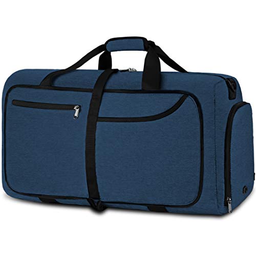 NEWHEY Reisetasche Groß 40L 65L 80L 100L Faltbare Reisetaschen Leichte Sporttasche für männer mit Schuhfach für Weekender Herren Damen Duffel Taschen
