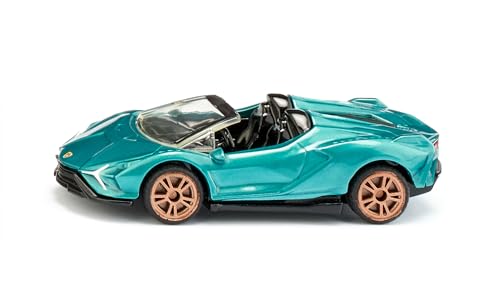 siku 1571, Lamborghini Sián Roadster, Spielzeug-Auto, Metall/Kunststoff, Türkis Metallic, Gummierte Reifen, Sportliche Felgen, Offenes Dach