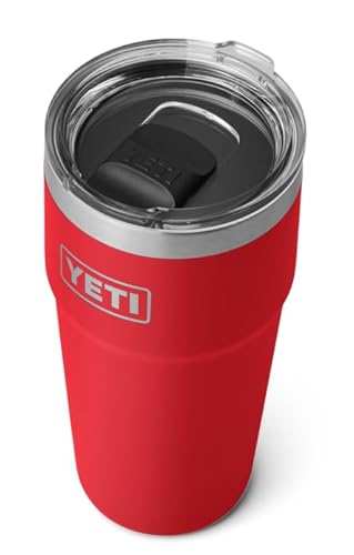 YETI Rambler Stapelbarer Becher Mit MagSlider Deckel, Rescue Red, 20 oz (591 ml)