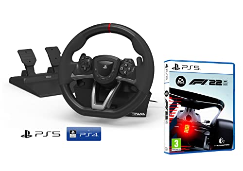 PS4 PS5 Lenkrad und Pedale Sony Playstation Orig. lizensiert F1 2022 PS4/PS5/PC [Neues Modell kompatibel mit PS5] + F1 2022 Formula 1 2022 [PS5]