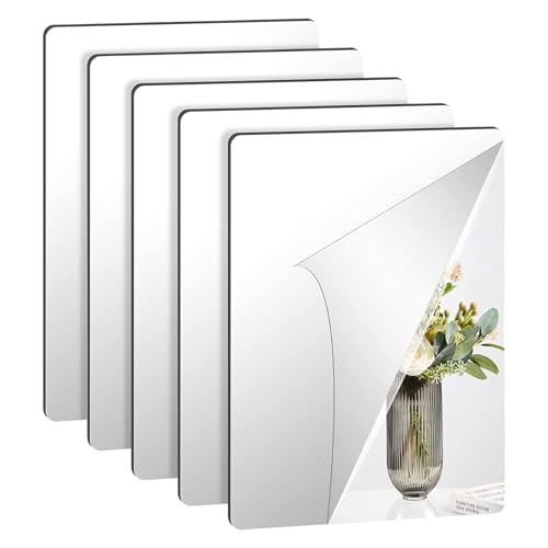 Rbleote Spiegel zum Kleben, Klebespiegel – Hochauflösendes, Benutzerfreundliches, Selbstklebendes Design Ermöglicht Flexible, Individuelle Gestaltungen (30 × 20 × 0,2 cm)
