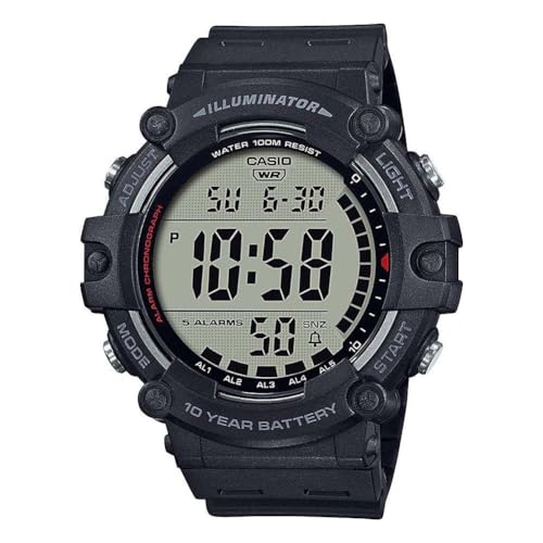 Casio Unisex-Erwachsene Digital Quartz Uhr mit Kunststoff Armband AE-1500WH-1AVEF