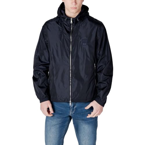 Armani Exchange Herren Icon Project, Logo Embossed Patch Jacke, Dunkles Marineblau, XL