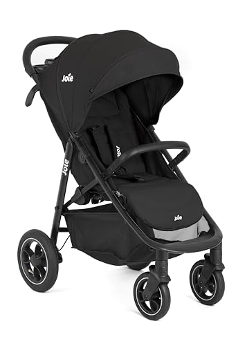 Joie Litetrax™ Pro Buggy, kompakt faltbar, Liegeposition, vorwärtsgerichtet, kompatibel mit Reisesystemen, inklusive Regenschutz – Geburt bis 4 Jahre (0–22 kg), Farbe Shale