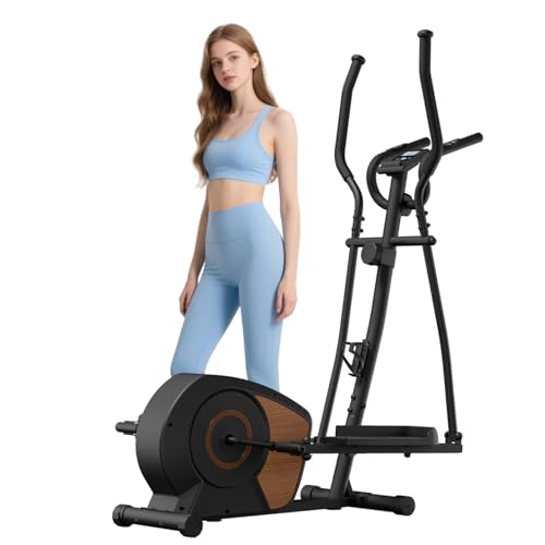 Crosstrainer Für Zuhause, Aeriflo S100 Magnetischer Ellipsentrainer Mit Bluetooth & App, 16 Widerstandsstufen, LCD-Display & Transportrollen, Ultraleiser Crosstrainer Für Cardio-Training