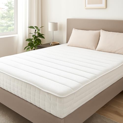 DREAMSTAR Topper 140x200cm mit Schaumkern | atmungsaktiver Matratzentopper mit 4 Eckgummis | Bequeme Matratzenauflage für Boxspringbetten, Schlafsofas, Wohnwagen, Camping | Öko-Tex Zertifiziert