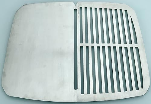 Grillrost + Grillplatte Edelstahl V2A 1.4301 Ersatzrost passt für Grills Weber Pulse 2000/5-5,2 mm Materialstärke