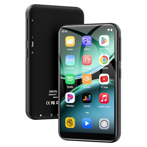 160GB MP3 Player mit Bluetooth und WiFi, ZAQE Android 13 MP4 Player mit Spotify, Pandora, Audible, YouTube, Hi-Fi 4.02