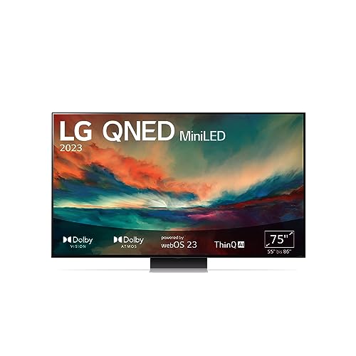 LG 75QNED866RE 190 cm (75 Zoll) 4K QNED MiniLED TV (Active HDR, 120 Hz, Smart TV) [Modelljahr 2023]