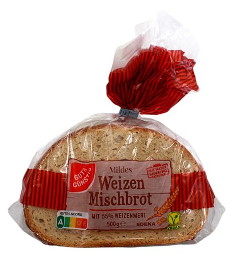 Gut & Günstig mildes Weizen Mischbrot, 7er Pack (7 x 500g)