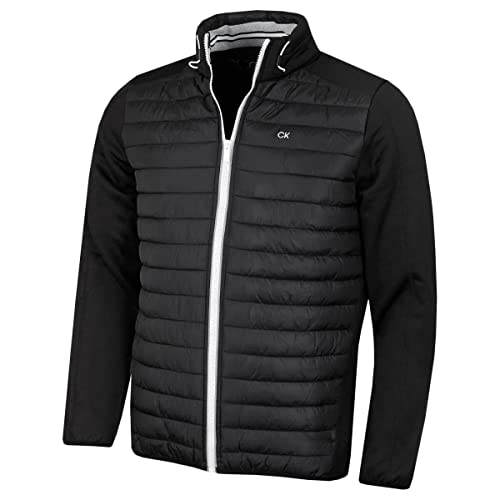 Calvin Klein Herren Hyrbid Jacke - Schwarz/Silber - M.