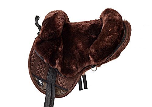 Engel Reitsport Fellsattel R1 Pony Mocca braun Lammfell Sattel