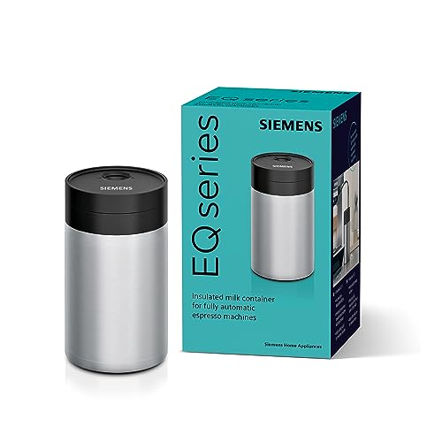 Siemens isolierter Milchbehälter TZ80009N, freshLock Deckel, speziell für die Siemens EQ500 classic, EQ6 plus und EQ700 classic entwickelt, Original-Zubehör, spülmaschinengeeignet 0,5 L, edelstahl