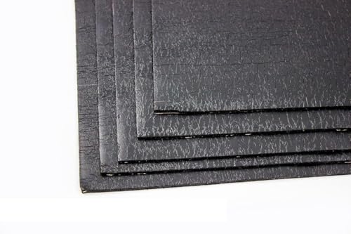 ADM ADM-Matte Anti-Dröhn-Matte Bitumenmatte, Anti/Droehn/Matte, 50 x 20 cm groß x 2,7 mm dick, selbstklebend Türdämmung Dämmung Dämmmaterial Dämmmatte Carhifi Autohifi Oldtimer ( 4 Stück - Matten )
